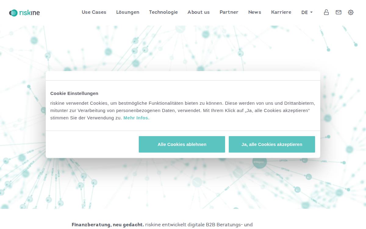 riskine website preview
