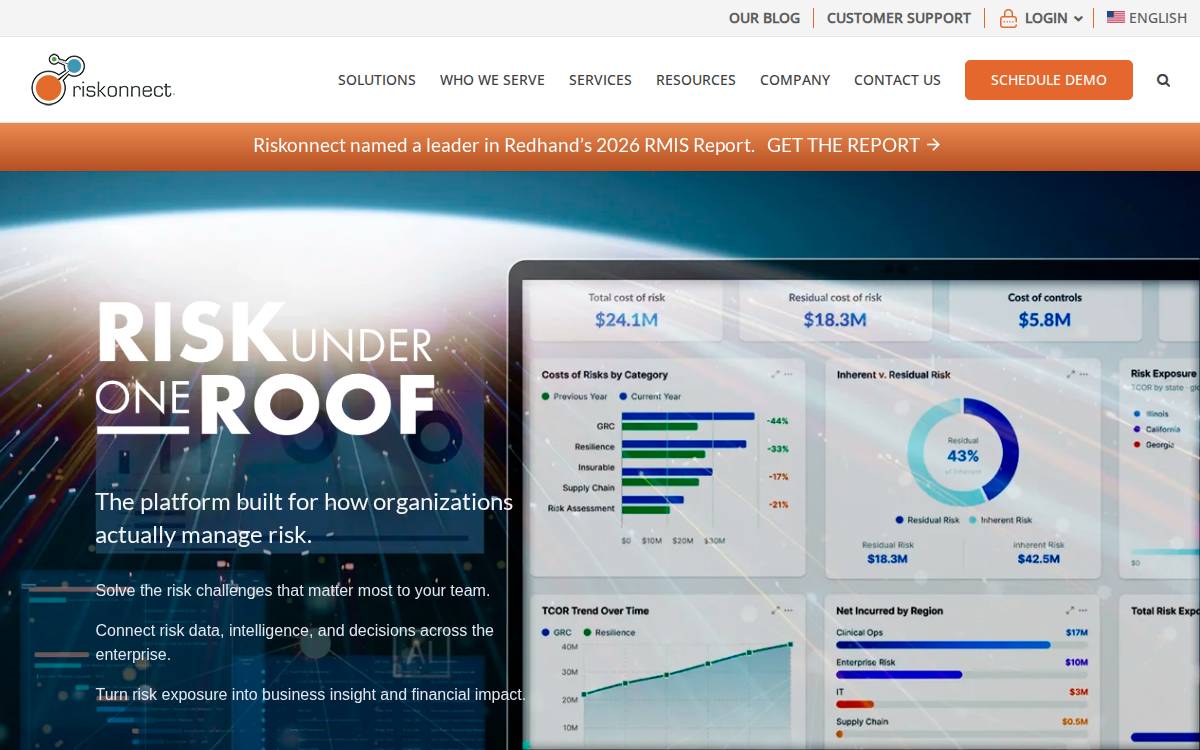 Riskonnect website preview