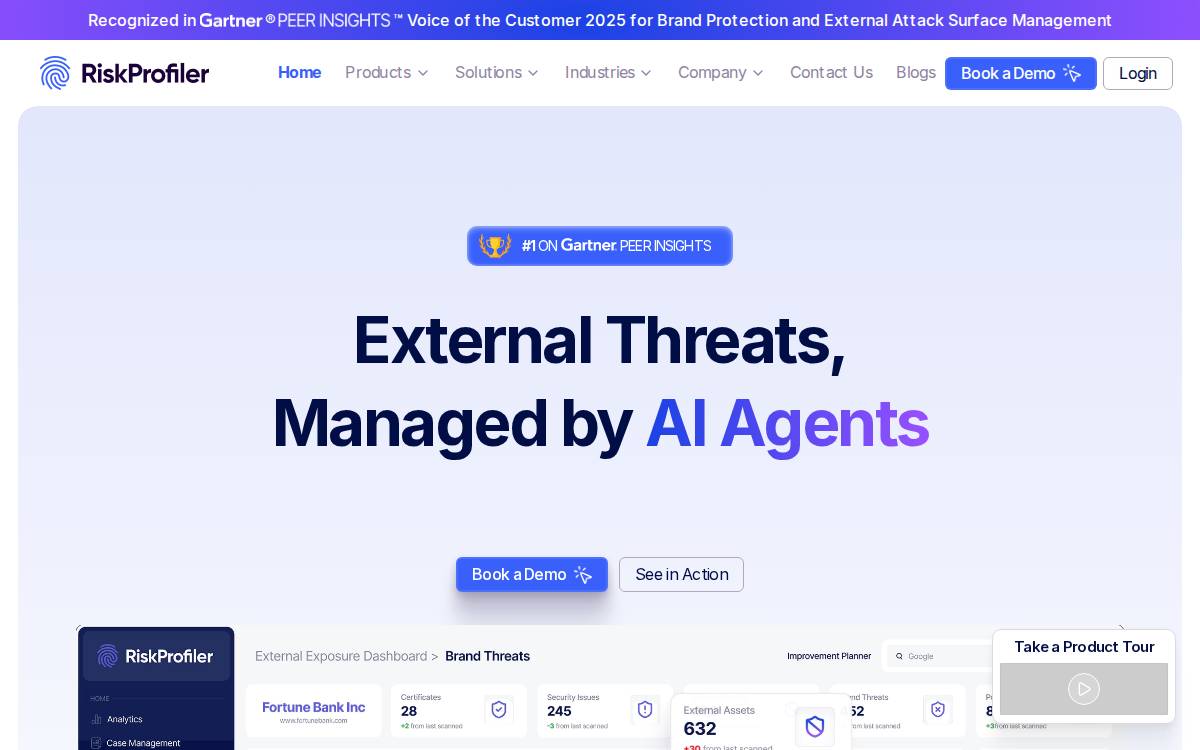 RiskProfiler website preview