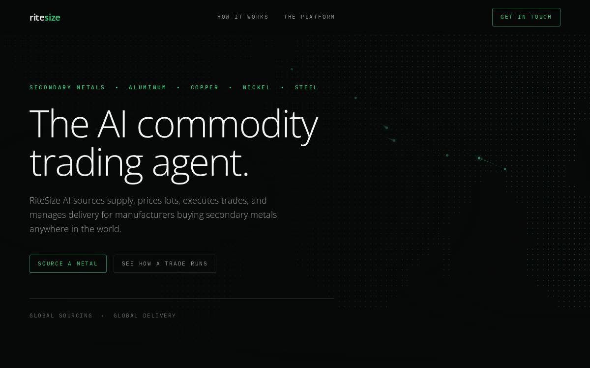 ritesize.io 🡭 website preview