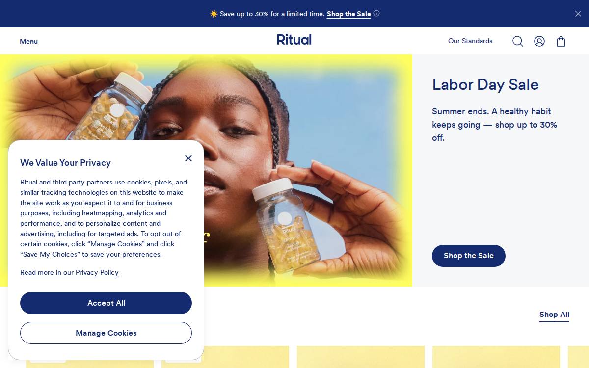 Ritual website preview