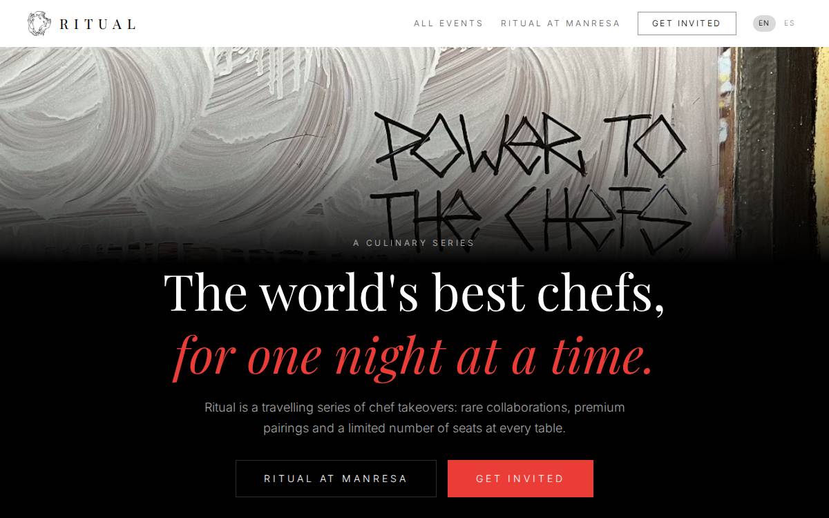 Ritual website preview
