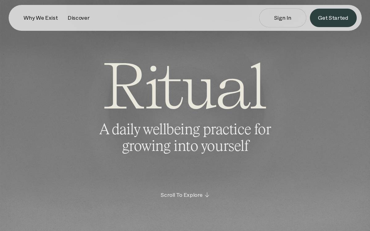 Ritual website preview