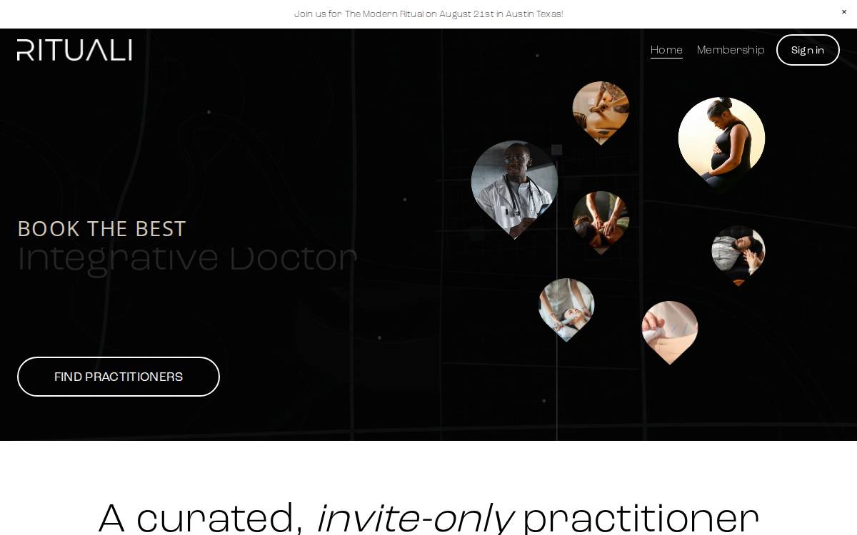 Rituali website preview