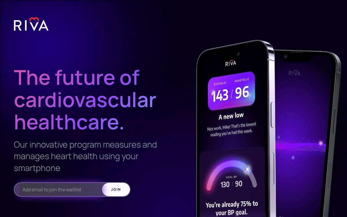 Rivahealth website preview