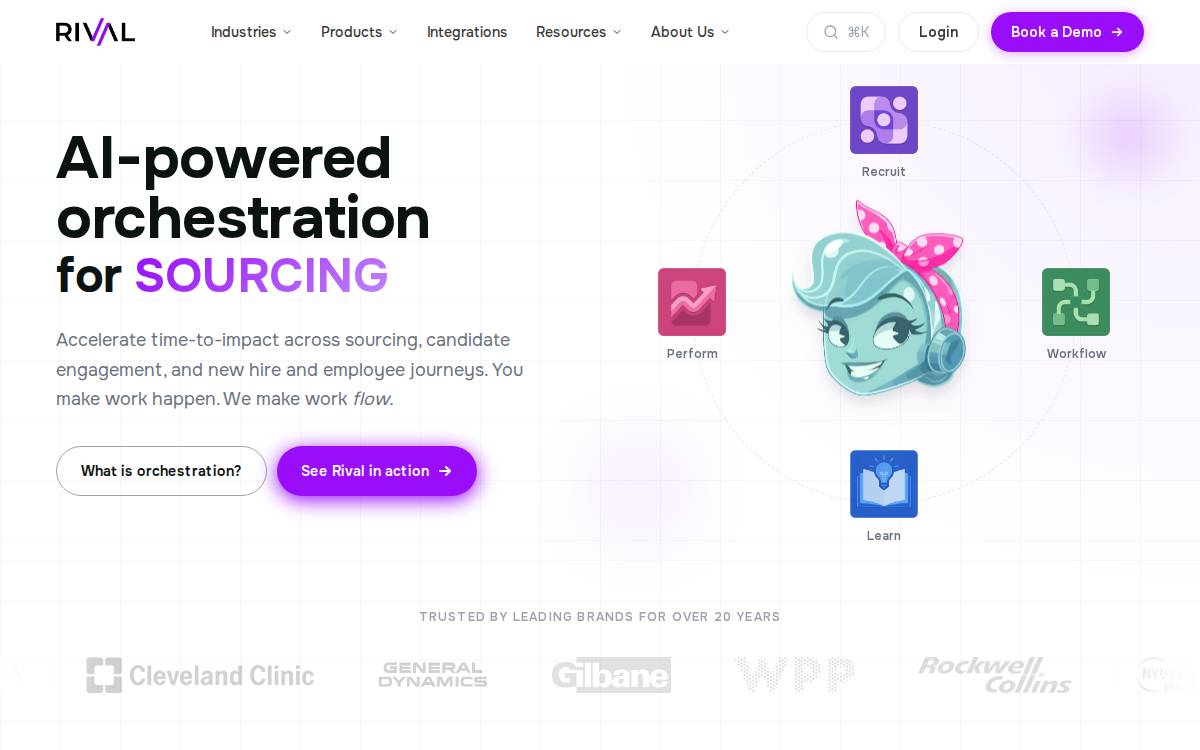 Rival HR website preview
