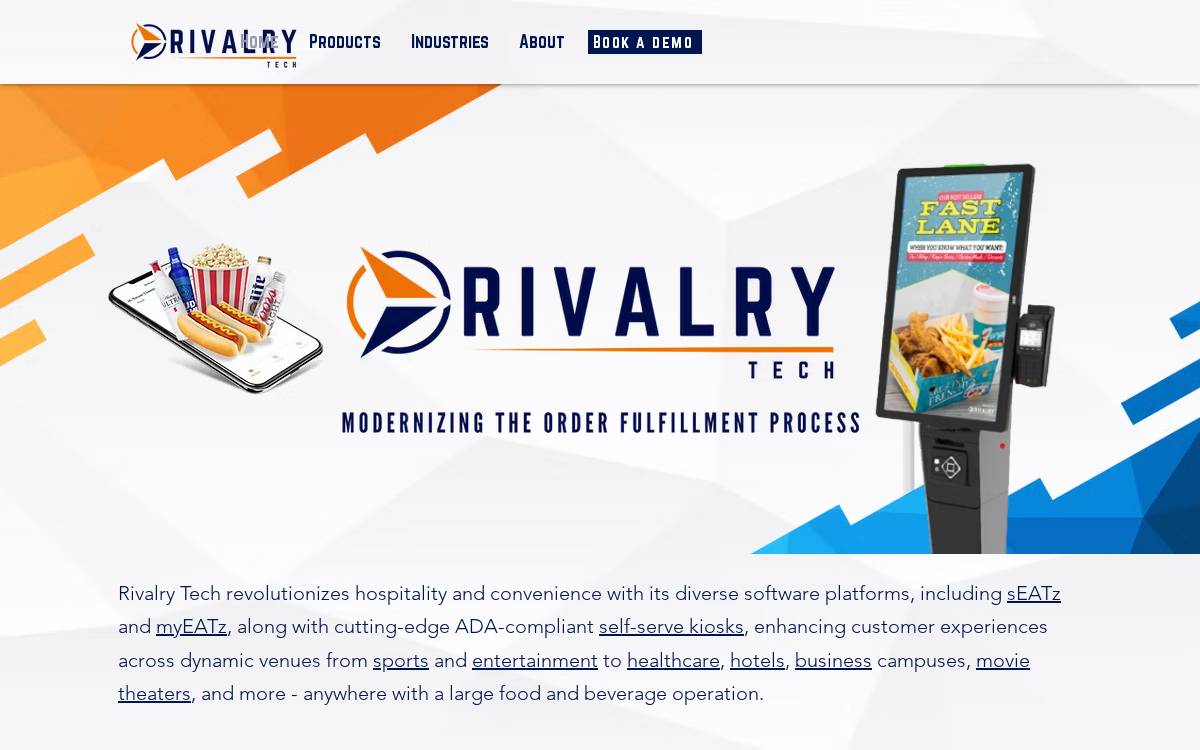 Rivalry Tech website preview