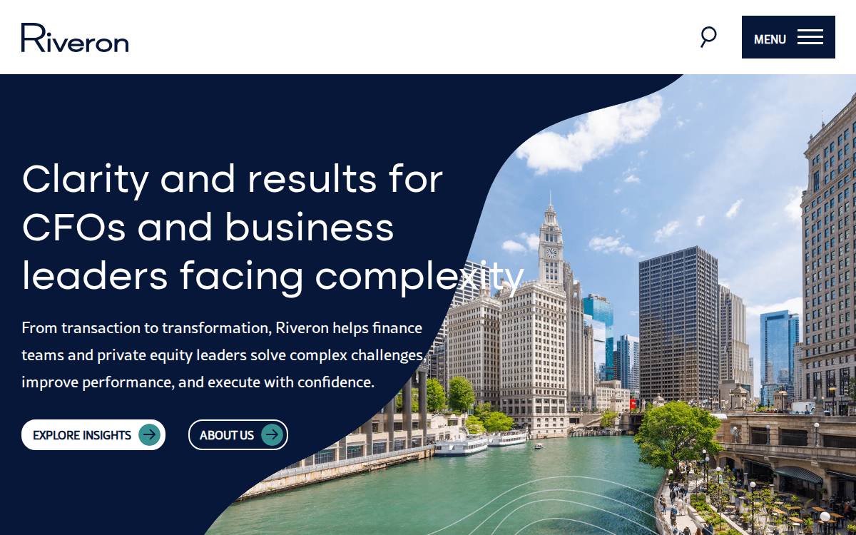 Riveron website preview