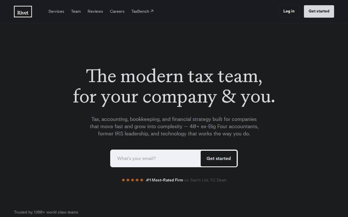Rivet website preview