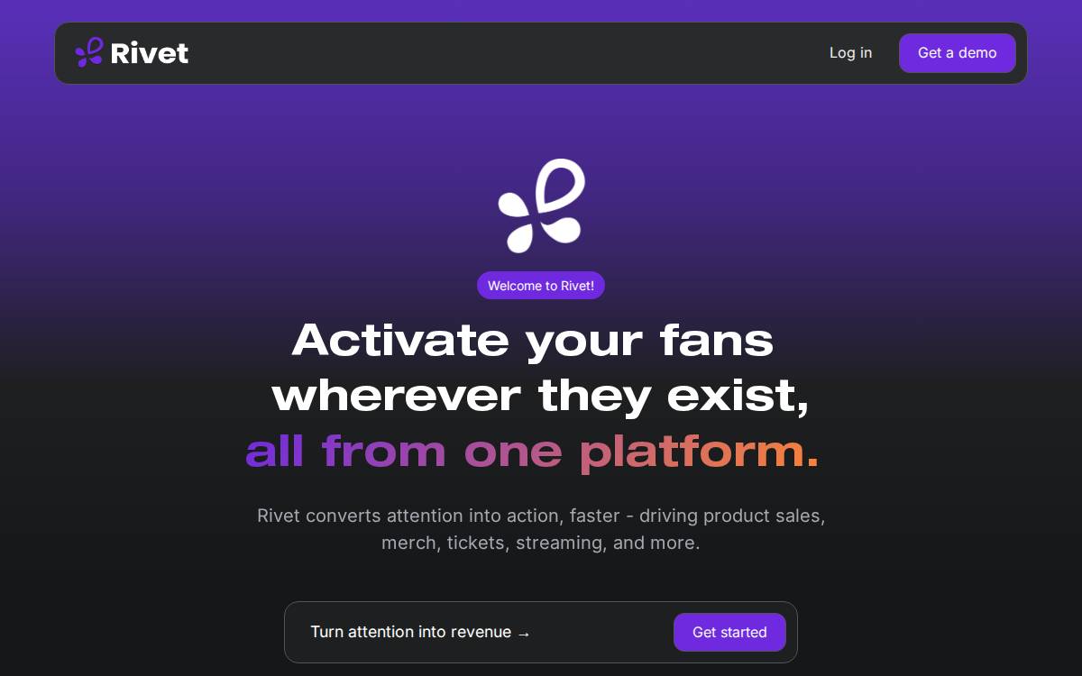 RivetApp website preview