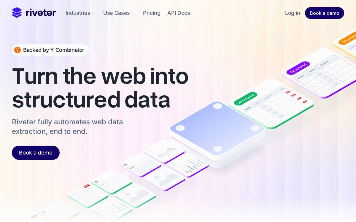 Riveter website preview