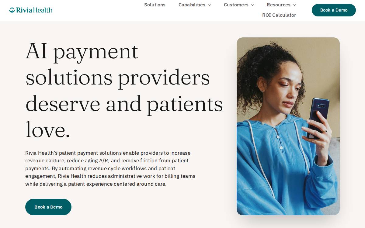 Rivia Health website preview