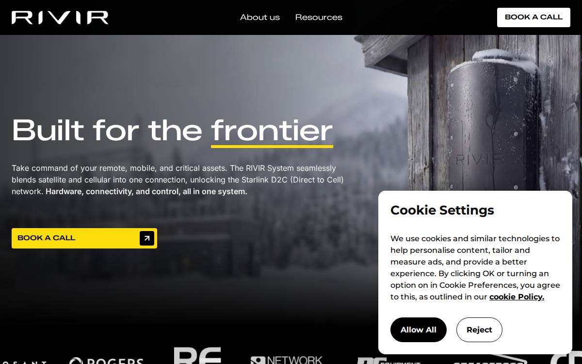 RIVIR website preview
