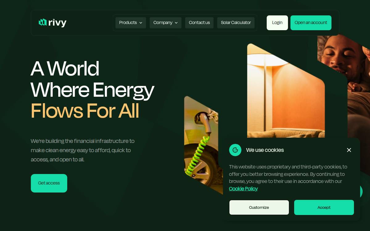 Rivy website preview