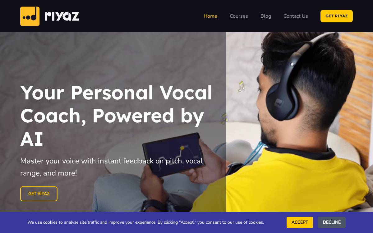 Riyaz website preview