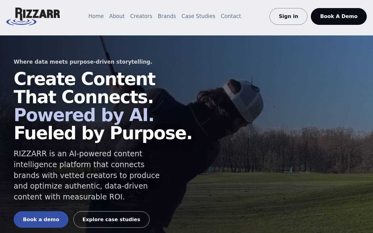 Rizzarr website preview