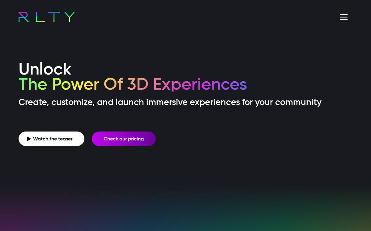 Rlty website preview