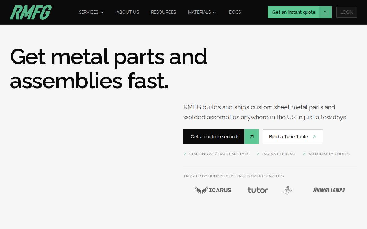 RMFG website preview
