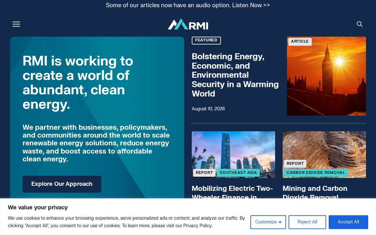 Rmi website preview