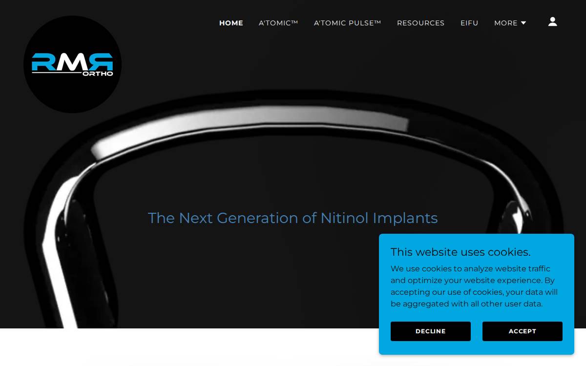 RMR Ortho website preview