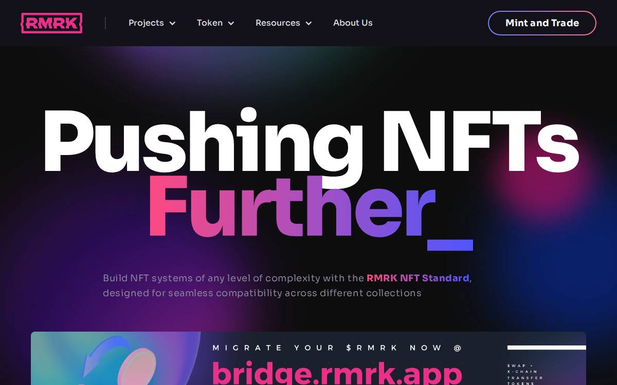 RMRK website preview