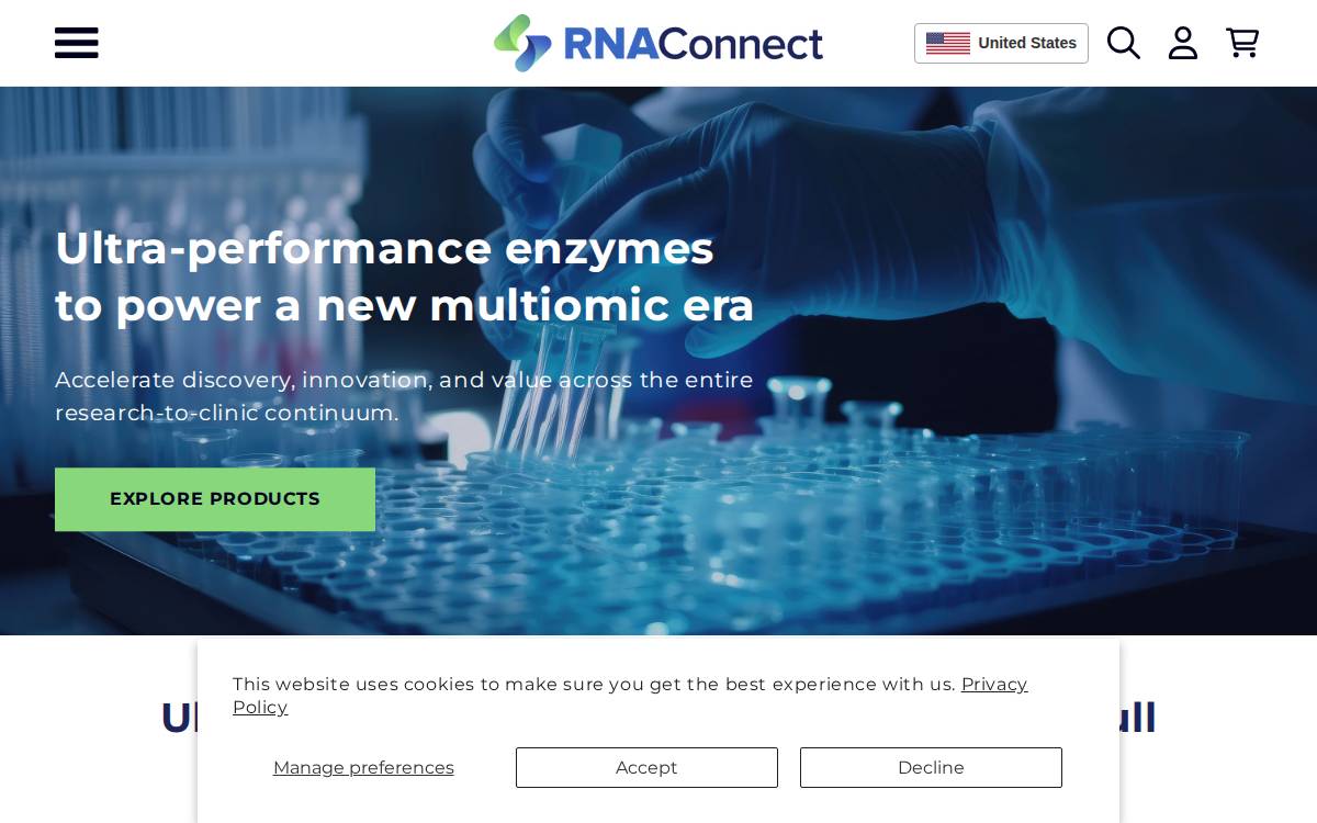 RNA Connect website preview