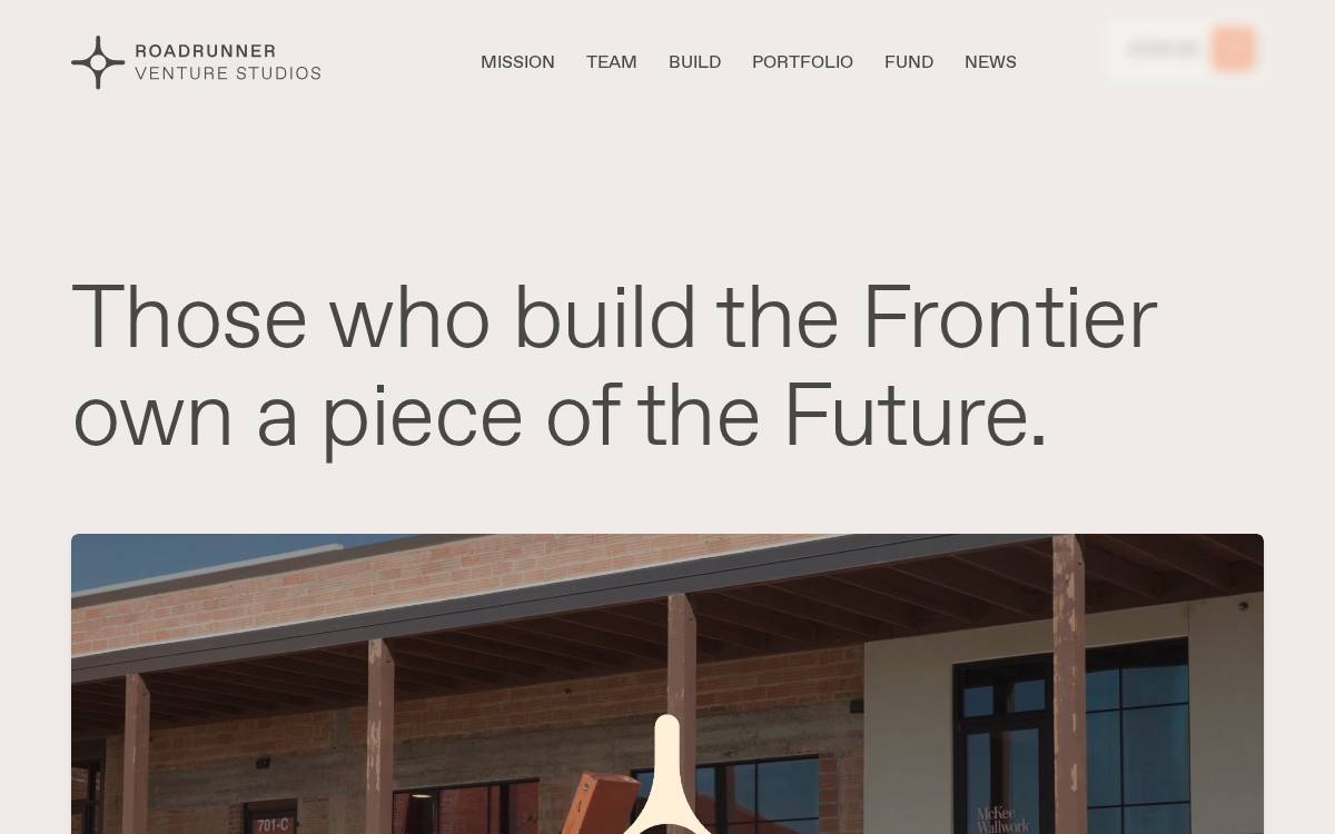 Roadrunnerventurestudios website preview