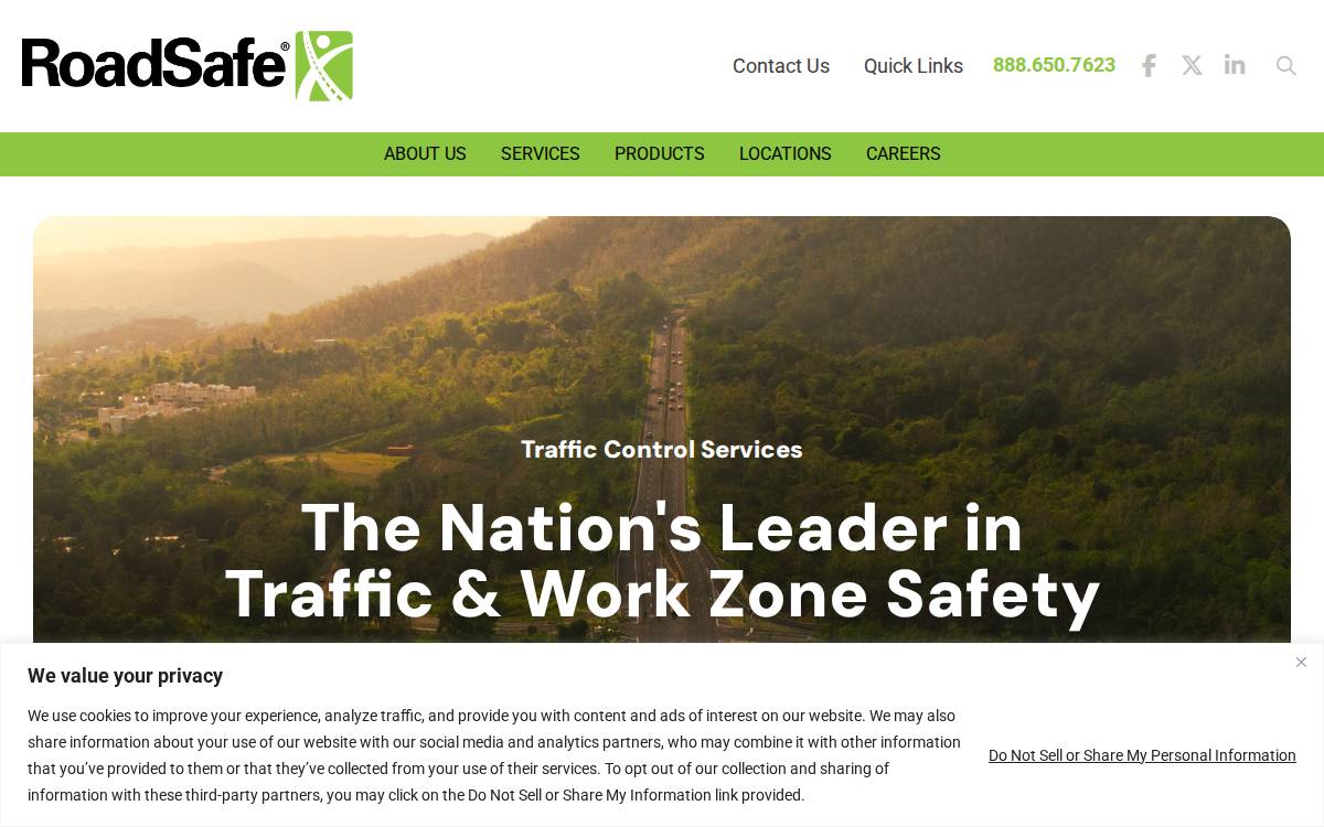 Roadsafe Traffic Systems website preview