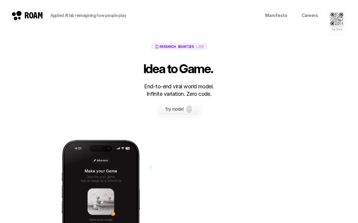 Roam website preview