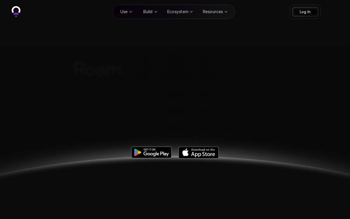 Roam Private website preview