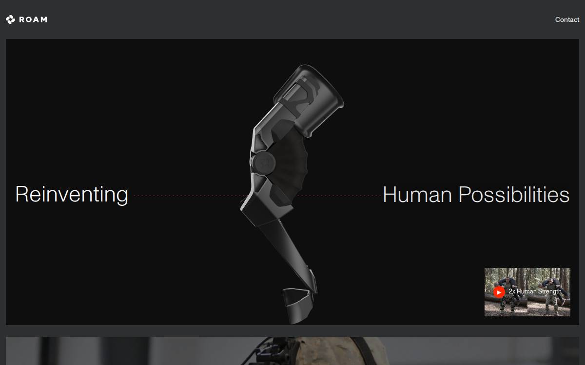 Roamrobotics website preview
