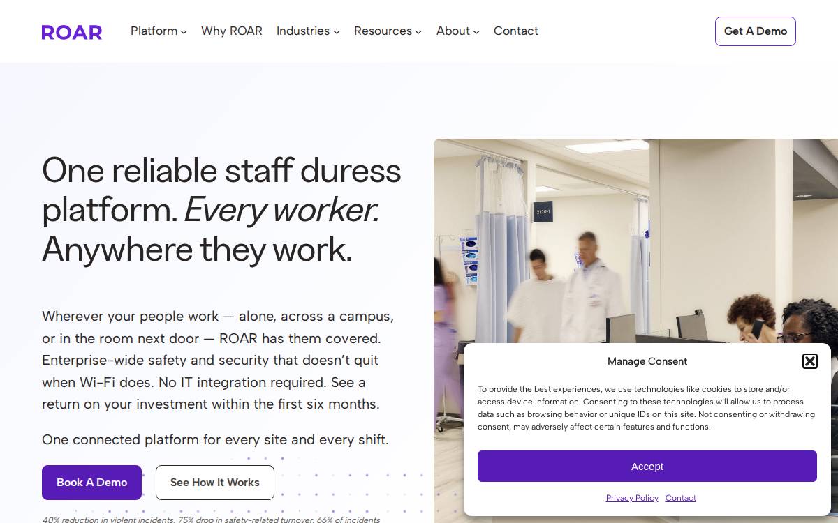 ROAR for Good website preview