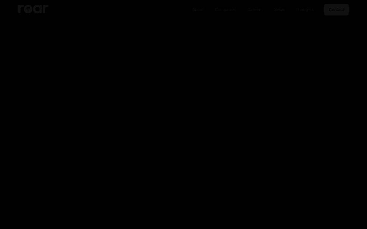 Roar website preview