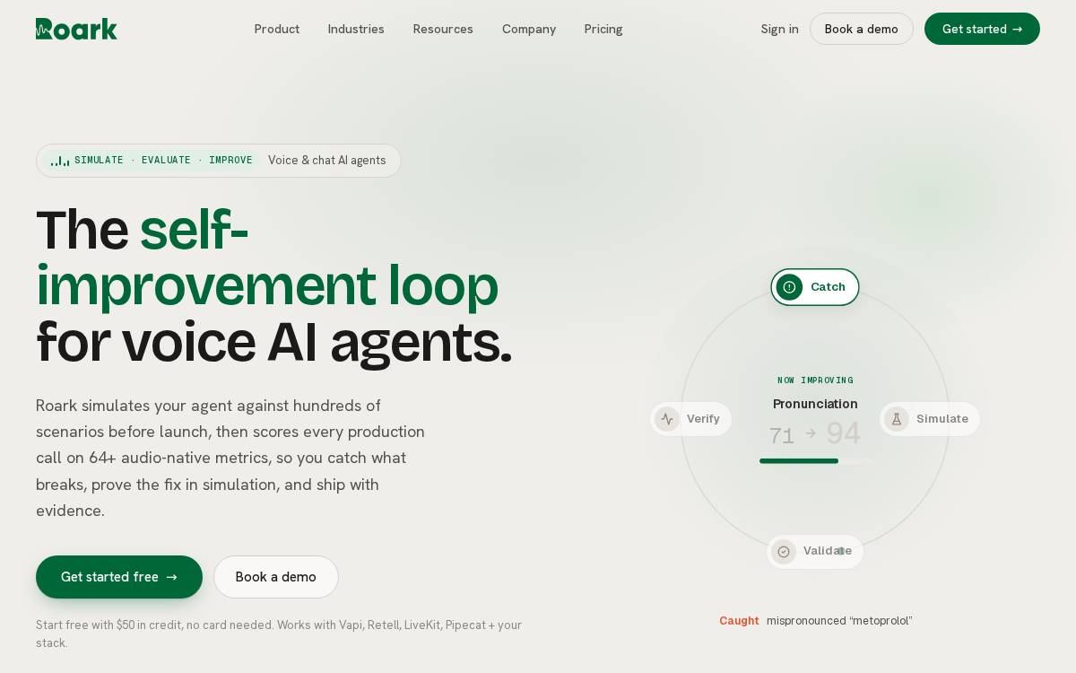 Roark website preview
