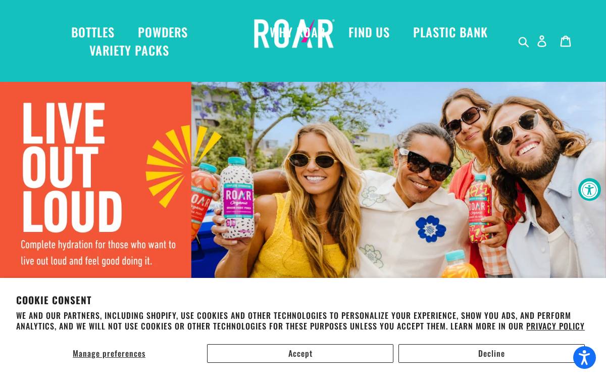 Roarorganic website preview