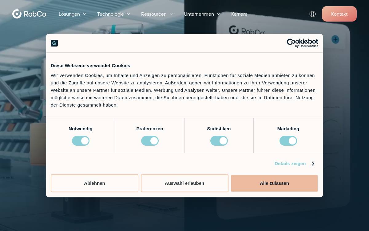 RobCo website preview