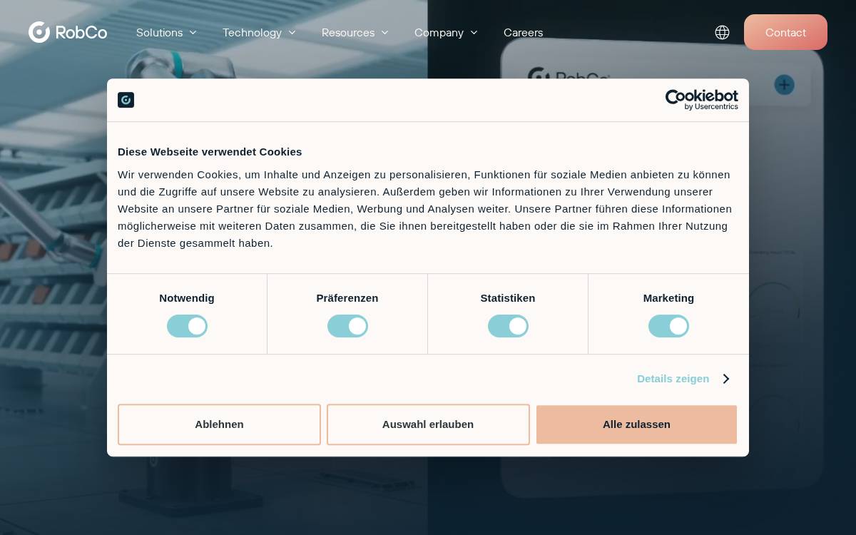 RobCo website preview