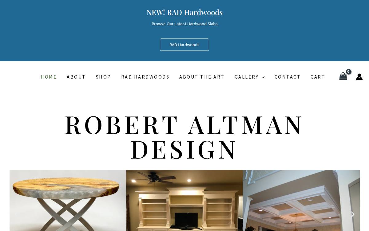 Robert Altman Design website preview