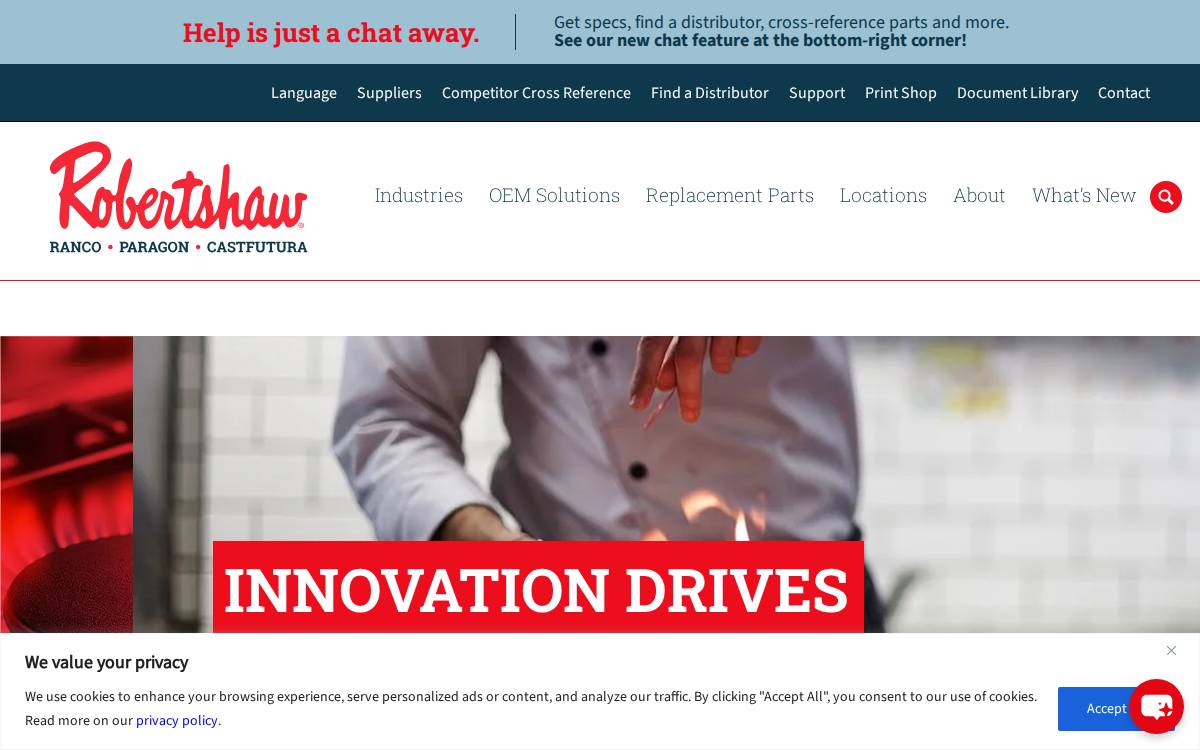 Robertshaw website preview