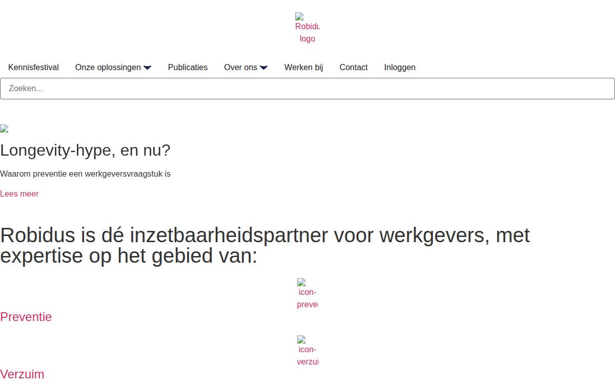 Robidus website preview