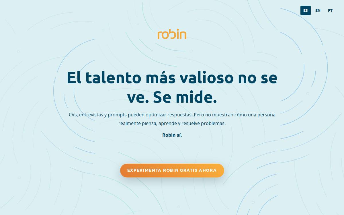 Robin website preview