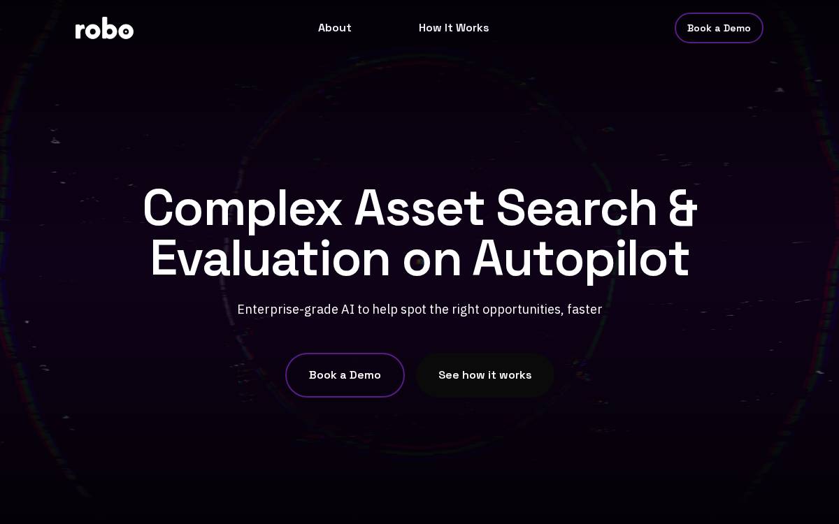 Robo website preview
