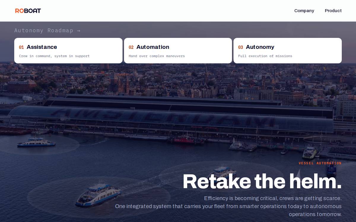 Roboat website preview