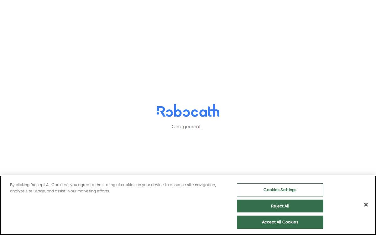 Robocath website preview