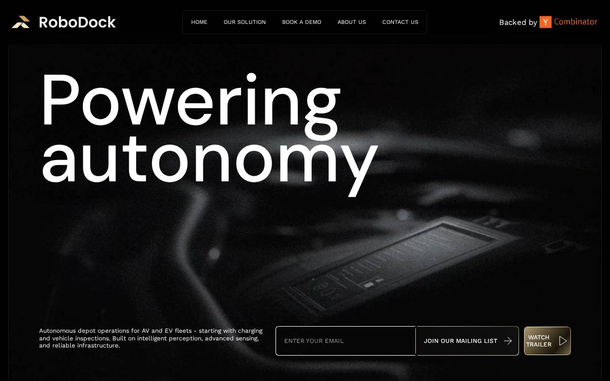RoboDock website preview