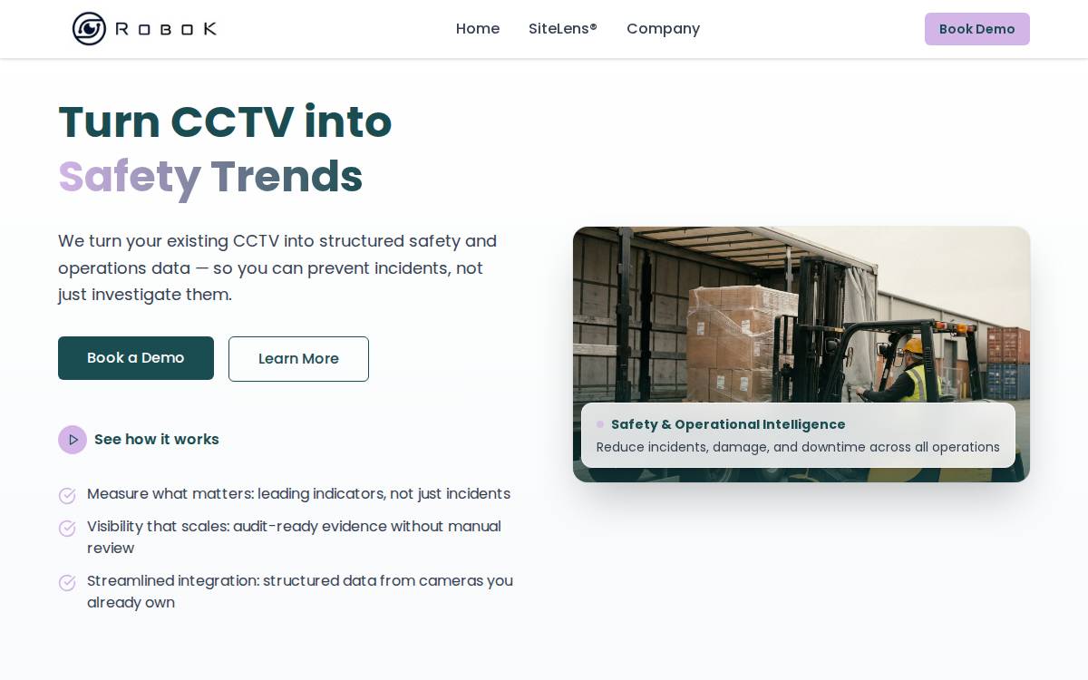 RoboK - company website preview