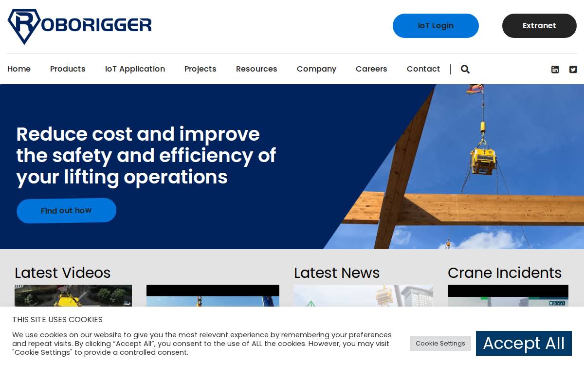 Roborigger website preview