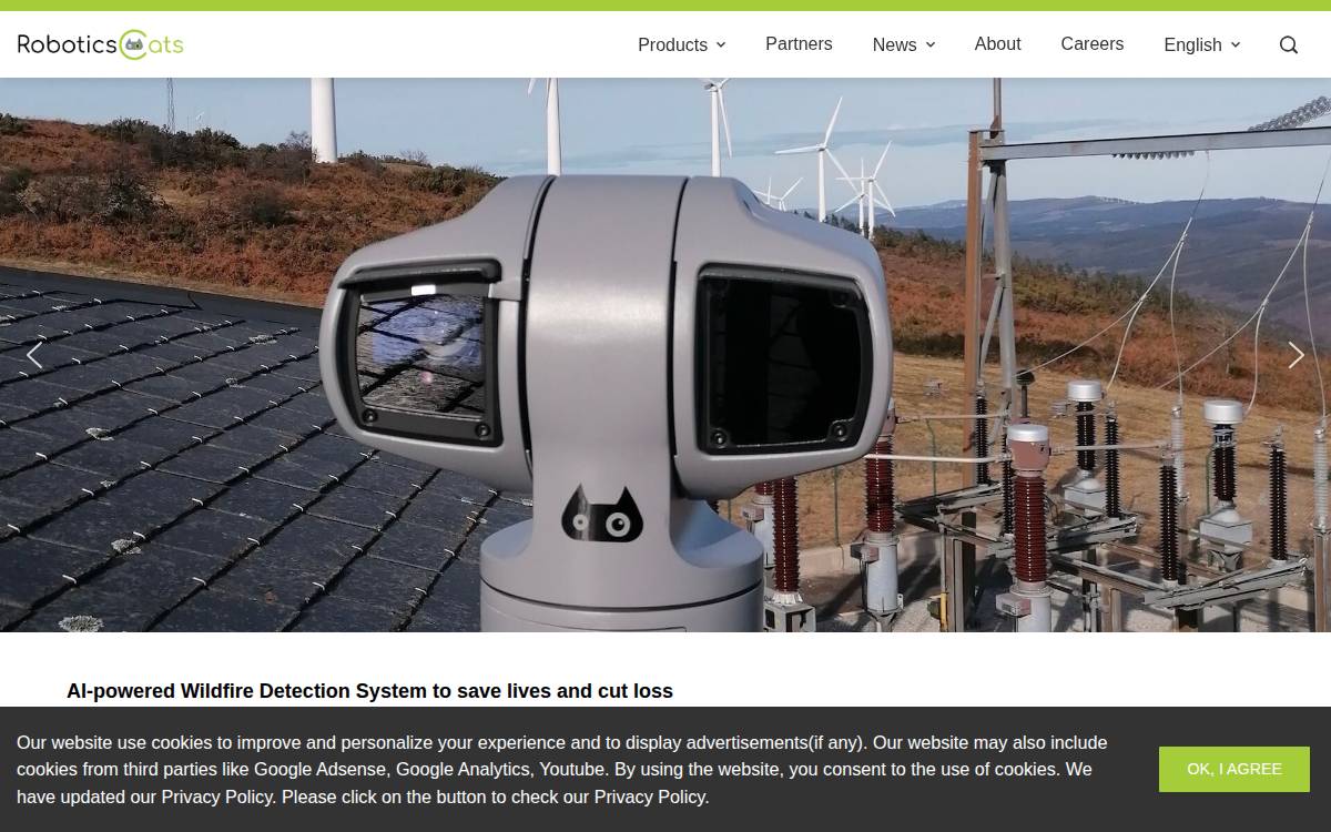 Robotics Cats website preview
