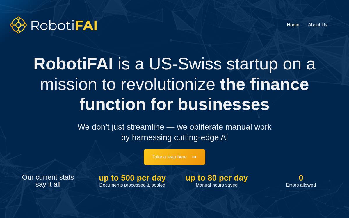 Robotif website preview