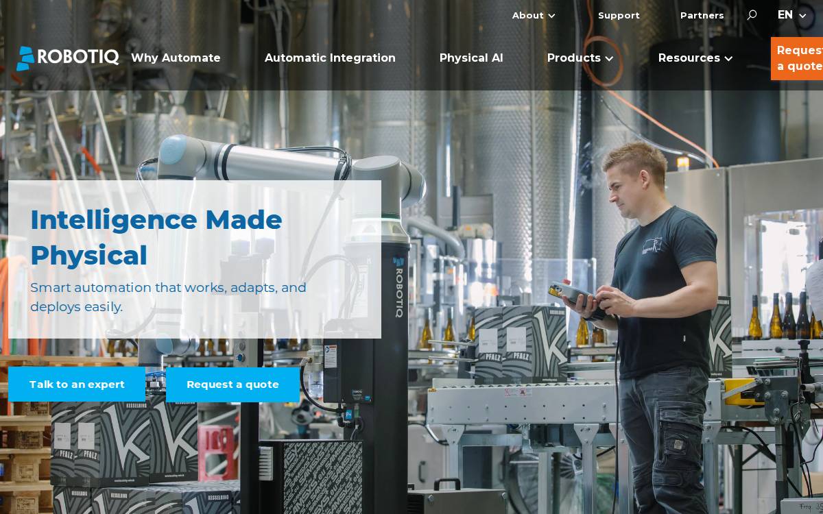 Robotiq, Inc. website preview